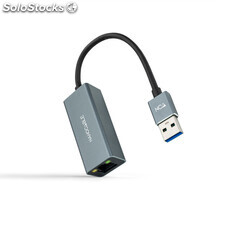 Conversor USB3.0 ethernet GB Mbps, gris 15 cm