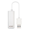 Conversor USB3.0 ethernet GB Mbps, plata 15 cm