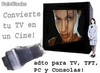 Convierte tu TV o TFT en una Pantalla Gigante de Cine de hasta 150 pulgadas