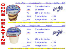 Coole Jule Griesspudding 90g, Natur. Frische Produktion