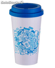 copo de café azul personalizado