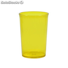 Copo plastico 350 ml amarelo translúcido