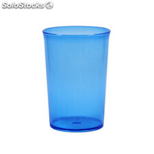 Copo plastico 350 ml azul neon translúcido