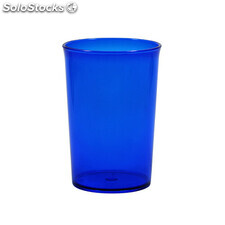 Copo plastico 350 ml azul translúcido