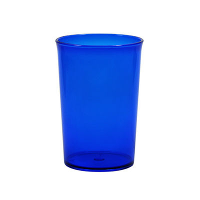 Copo plastico 350 ml azul translúcido