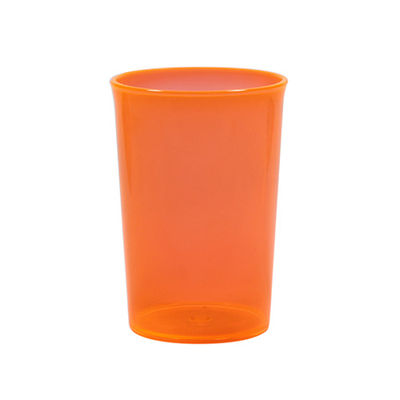Copo plastico 350 ml laranja neon translúcido - Foto 2