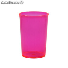 Copo plastico 350 ml rosa neon translúcido