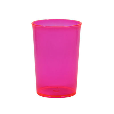 Copo plastico 350 ml rosa neon translúcido