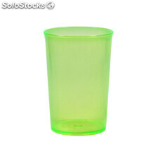 Copo plastico 350 ml verde neon translúcido