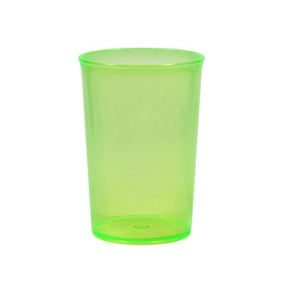 Copo plastico 350 ml verde neon translúcido