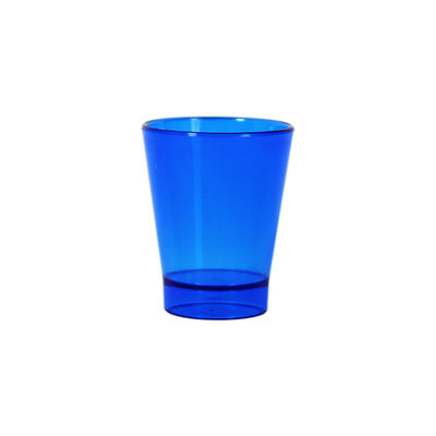 Copo plastico dose 60 ml azul translúcido