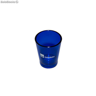 Copo plastico dose 60 ml azul translúcido - Foto 3