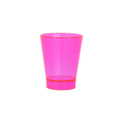 Copo plastico dose 60 ml rosa translúcido