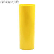 Copo plastico long drink 330 ml amarelo fechado