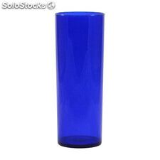 Copo plastico long drink 330 ml azul translúcido