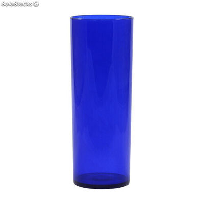 Copo plastico long drink 330 ml azul translúcido