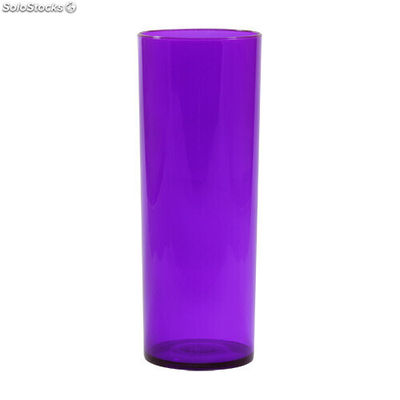 Copo plastico long drink 330 ml roxo neon translúcido