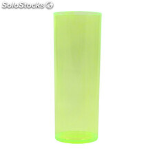 Copo plastico long drink 330 ml verde neon translúcido