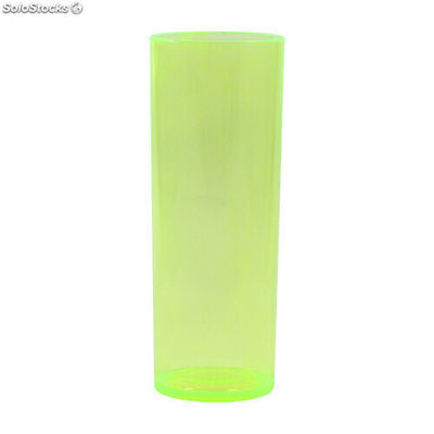 Copo plastico long drink 330 ml verde neon translúcido