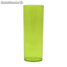 Copo plastico long drink 330 ml verde translúcido