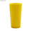 Copo plastico pixel 400 ml amarelo fechado - 1