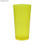 Copo plastico pixel 400 ml amarelo translúcido - 1