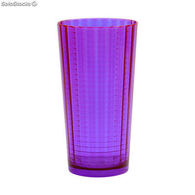 Copo plastico pixel 400 ml roxo neon translúcido