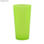 Copo plastico pixel 400 ml verde neon fechado - 1