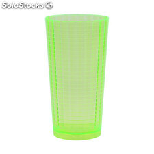 Copo plastico pixel 400 ml verde neon translúcido