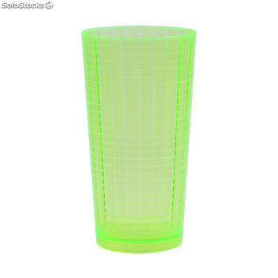 Copo plastico pixel 400 ml verde neon translúcido