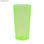 Copo plastico pixel 400 ml verde neon translúcido - 1