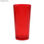 Copo plastico pixel 400 ml vermelho translúcido - 1