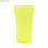 Copo plastico space 400 ml amarelo neon translúcido - 1