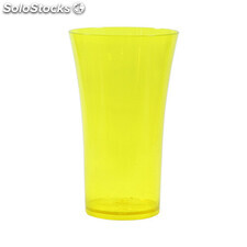 Copo plastico space 400 ml amarelo translúcido