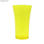 Copo plastico space 400 ml amarelo translúcido - 1