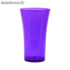 Copo plastico space 400 ml roxo neon translúcido