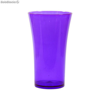 Copo plastico space 400 ml roxo neon translúcido