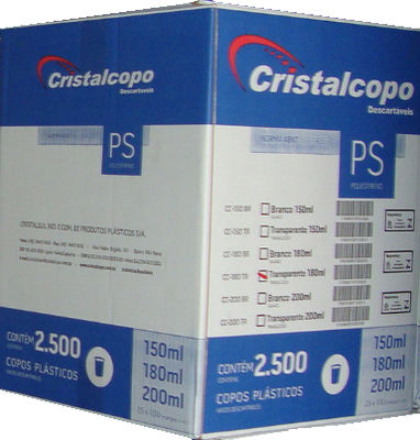 Copos Descartáveis 180ml Cristalcopo ABNT2012 TR