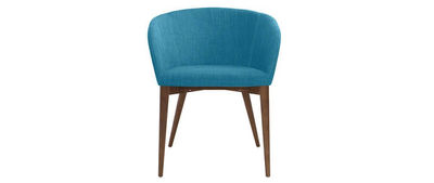 Coppia di 2 sedie design poliestere blu petrolio DALIA - Foto 2