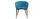 Coppia di 2 sedie design poliestere blu petrolio DALIA - Foto 2