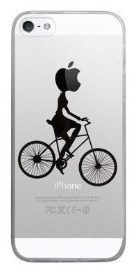 Coque iphone femme à vélo iphone 4 - Photo 2