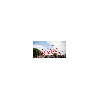 corazones rojos globos - Foto 2