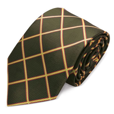 Corbata españa rombos verde - GS4740