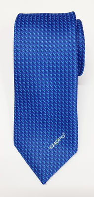 Corbata para caballero en tela Jacquard con logotipos tejidos - Foto 2