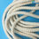cordón de algodón blanco torcido cuerda de algodón - 1