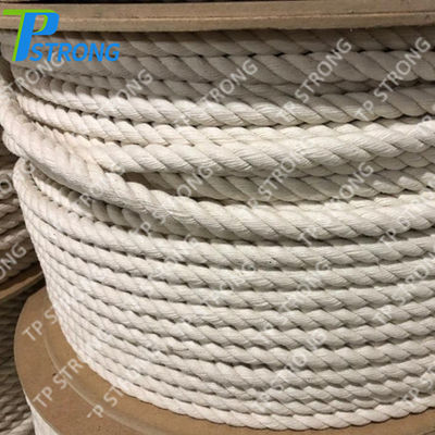 cordón de algodón blanco torcido cuerda de algodón - Foto 5