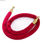 Cordón liso de 1,5 metros para poste separador de cordón (Dorado / Rojo) - - Foto 2