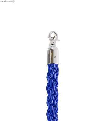 Cordón trenzado de 1,5 metros para poste separador de cordón (Azul) - Sistemas