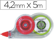 Corrector q-connect cinta mini blanco 4.2MM x 5 m en blister