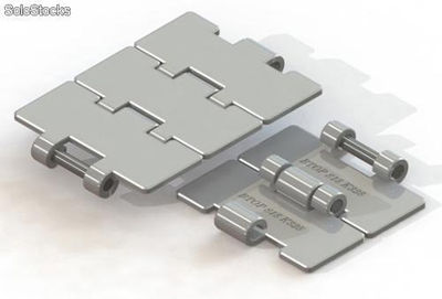 Corrente plataforma metálica reta - Série 815 - dobradiça simples